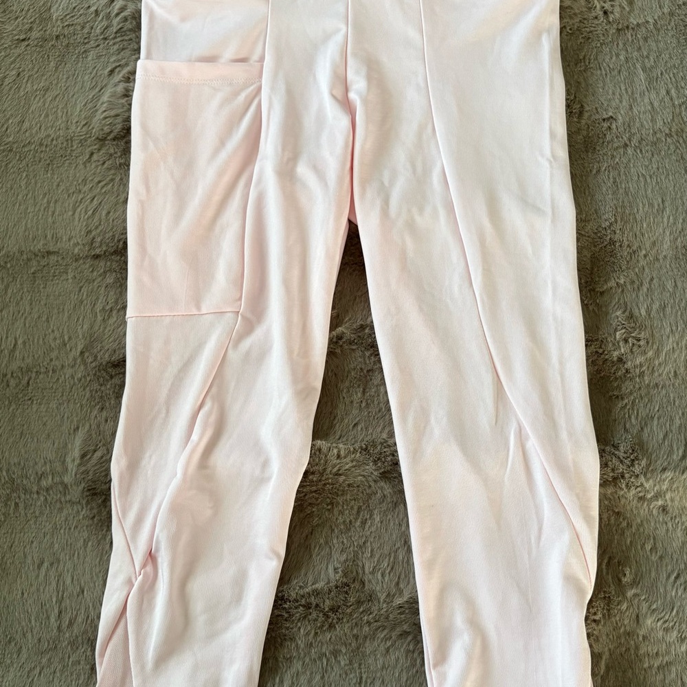 Light Pink Leggings with Side Pocket